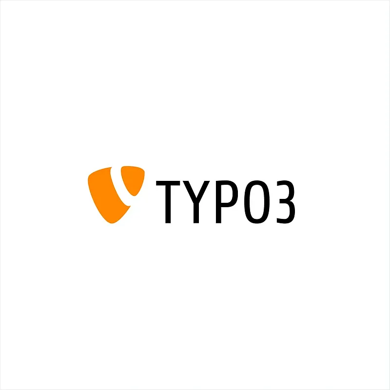 Offizielles TYPO3-Logo (orange Soul + Wortmarke)