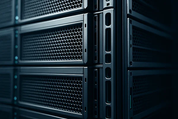 TYPO3 Templating – Von TemplaVoilà zu ContentBlocks Strukturiertes Server-Rack-Grid als Metapher für TYPO3-Templating und ContentBlocks-Architektur