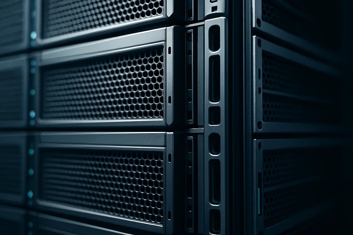 TYPO3 Templating – Von TemplaVoilà zu ContentBlocks Strukturiertes Server-Rack-Grid als Metapher für TYPO3-Templating und ContentBlocks-Architektur